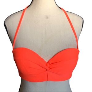 Target Xhilaration neon orange bandeau bikini top
